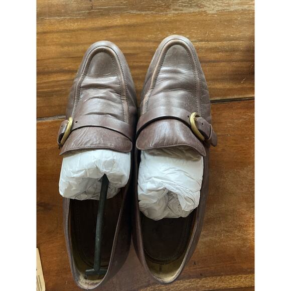 Coach Women’s City Monk Leather Shoes Brown Size 9M - Picture 1 of 12